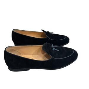 Journey West Women’s Size 9.5M Leather Suede Slip-On Belgian Penny Loafers Shoes